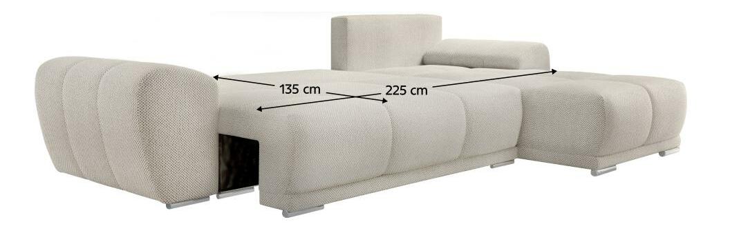 Sarok ülőgarnitúra Kermit (krém)