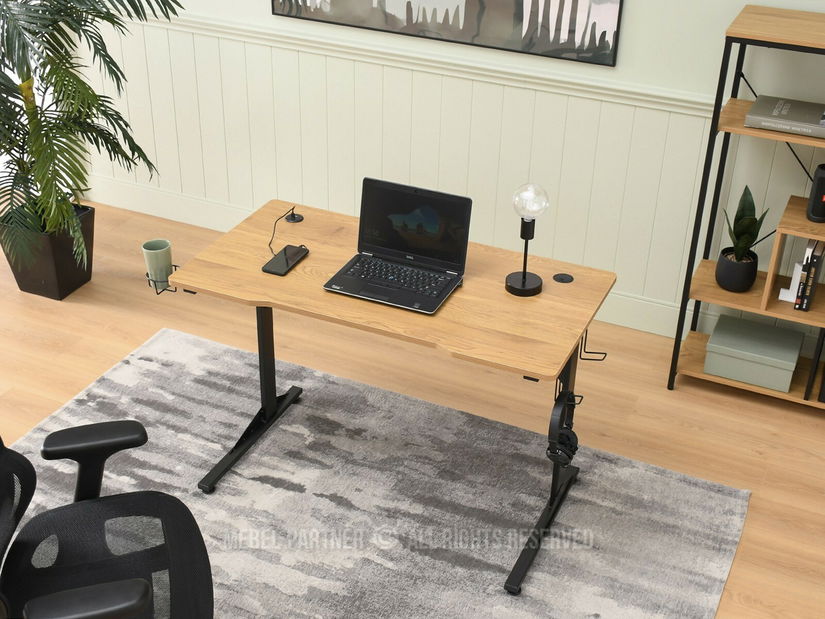 Masă PC Matts 115 (stejar + negru)