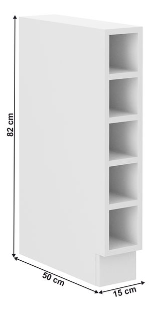 Alsó konyhai polc Lesana 1 (fehér) 15D OTW BB