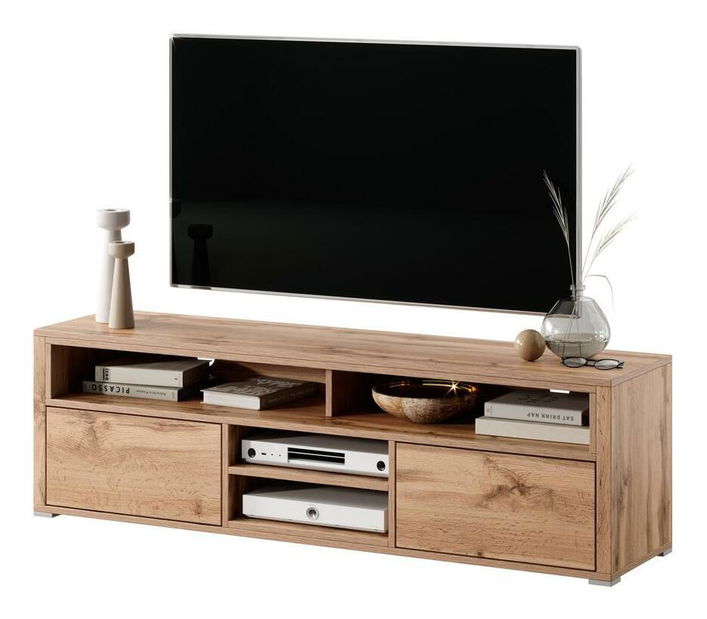 Masă TV Lokky (cu iluminat) (stejar wotan)