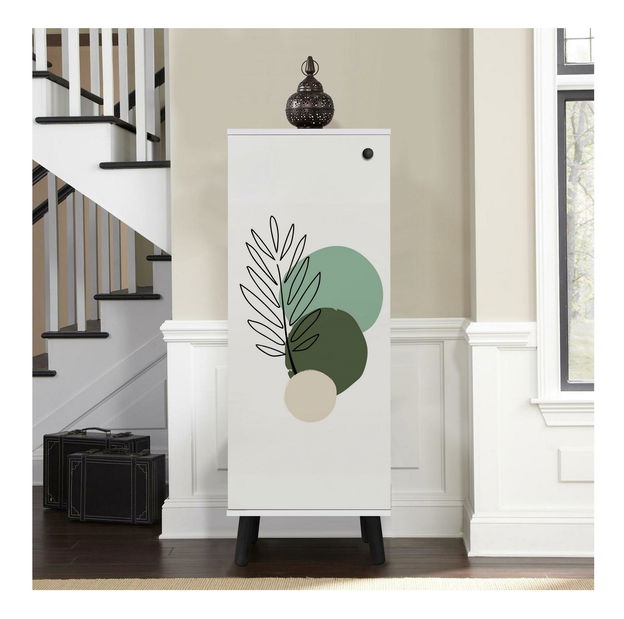 Ormarić za obuću Beside 36 (bijela + crna)