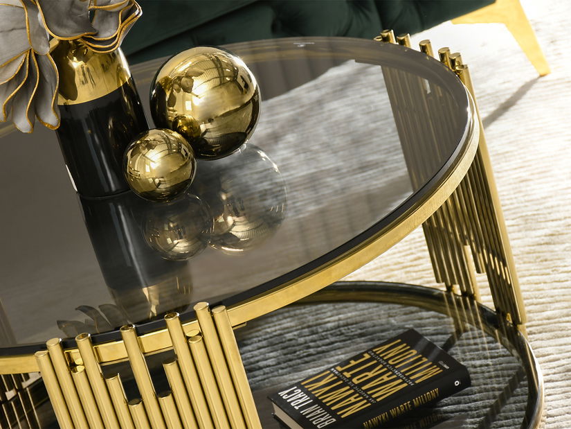 Konferenčný stolík Bonanza (zlatá)