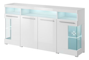 Vitrina Indiko Typ 42 (bijela + bijeli sjaj)