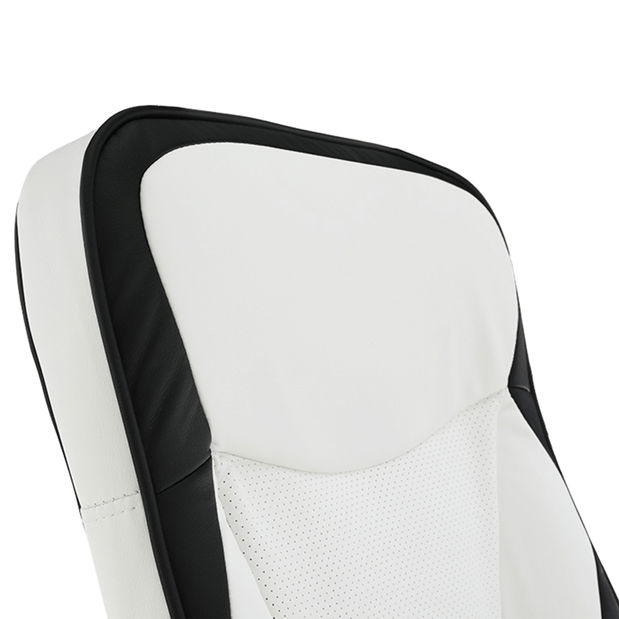 Kancelárske kreslo Aefa (ekokoža biela + čierna)
