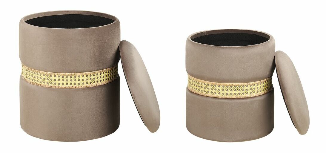 Set 2 buc taburete Medza (gri)