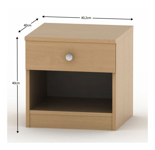 Nočný stolík BE02-010-00 Breanna 2 (buk)