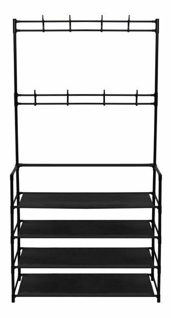 Vješalica s ormarićem za obuću TAROS (crna)
