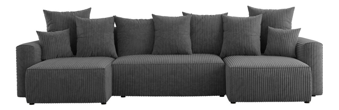 Kutna garnitura Denia U (tamnosiva)