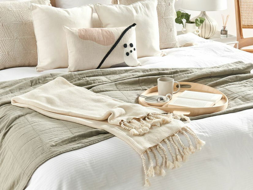 Deka 150x125 cm NAVIRA (textil) (béžová)