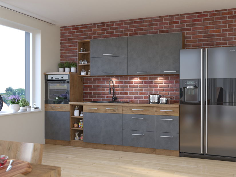 Bucătărie Virion 2 (Stejar lancelot + matera)