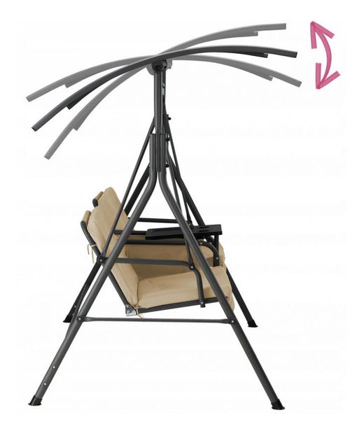 Záhradná hojdačka Kubki (béžová)