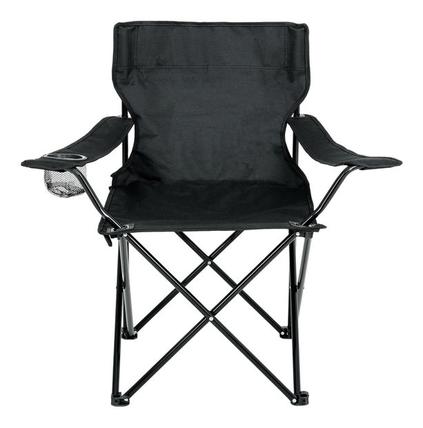 Set 2 ks. kempingových stoličiek Advirtieron (čierna)