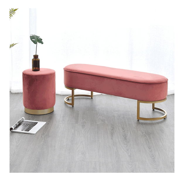 Dizájnos pad Morila (rózsaszín) 