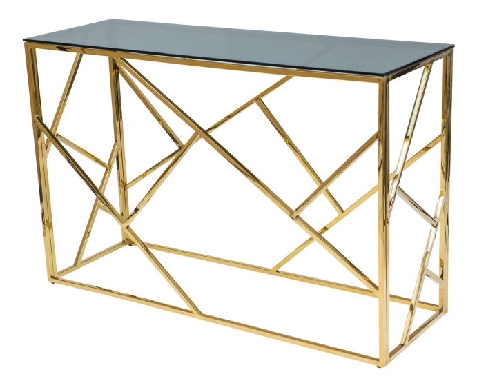 Konzolasztal C Elisha (üveg + arany)