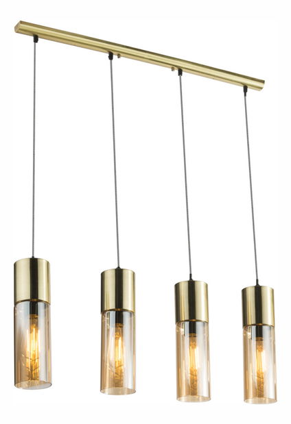 Aplică de perete Annika 21000-4HM (modern/design) (auriu mat + jantar)