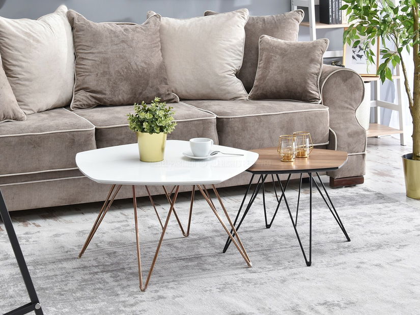 Măsuță de cafea Petal Zest Xl2(alb + negru)