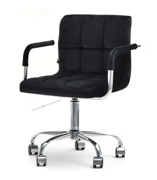 Scaun Elita (negru + crom)