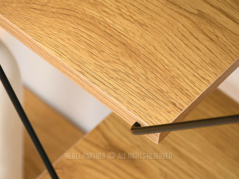 Măsuță TV/Dulap Haika (stejar + negru)