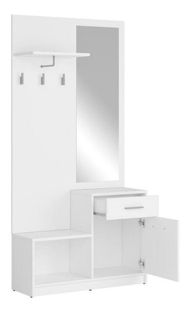 Predsieňová zostava BRW Nepo Plus 16 (biela) 
