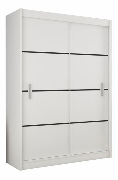 Ruhásszekrény Magnet 203 (fehér + fekete)