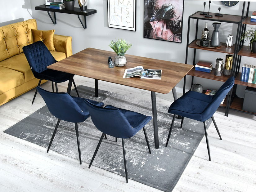 Stolička Aron (námornícka + chrómová)