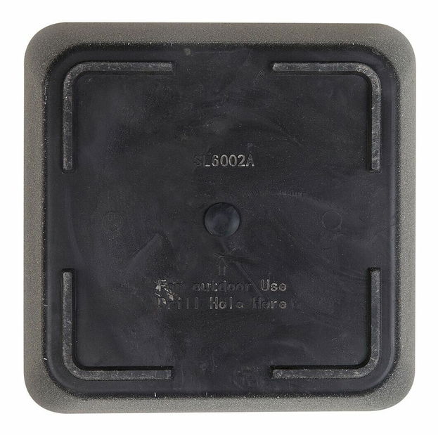 Ghiveci ZONS 34x34x34 cm (sticlă laminat) (gri)