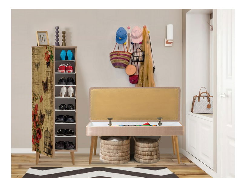 Predsoblje Feliz 734 (hrast sonoma + kamen)