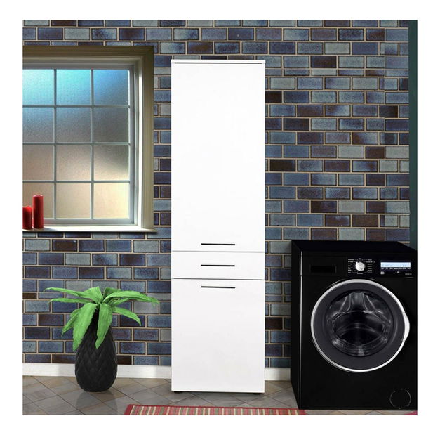 Policová skriňa Adralona (biela)