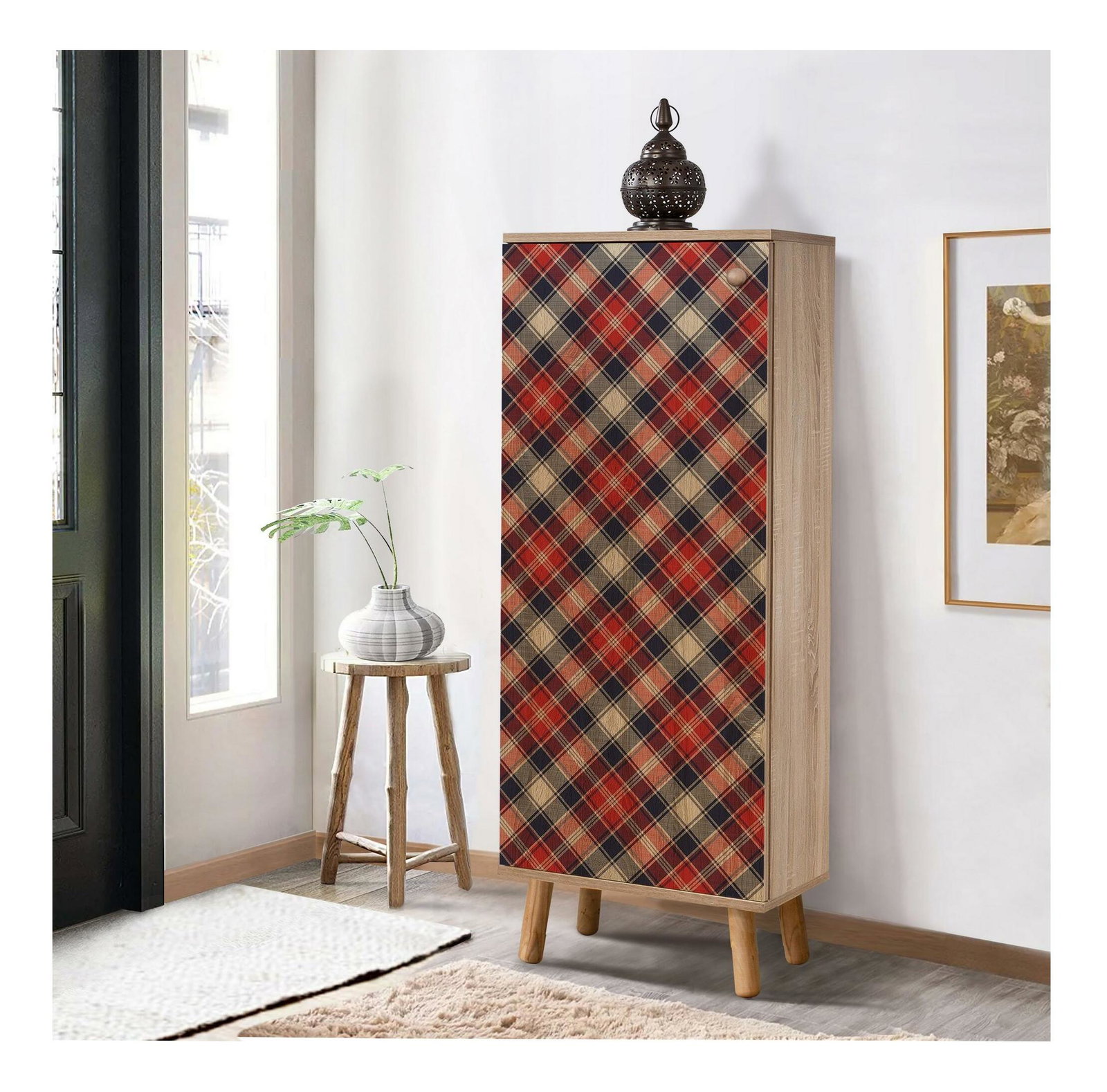 Cipőtároló (cipősszekrény) Beside 19 (sonoma tölgy)