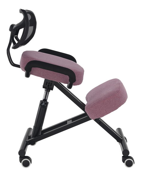 Ergonomikus irodai szék Rusu (rózsaszín + fekete)