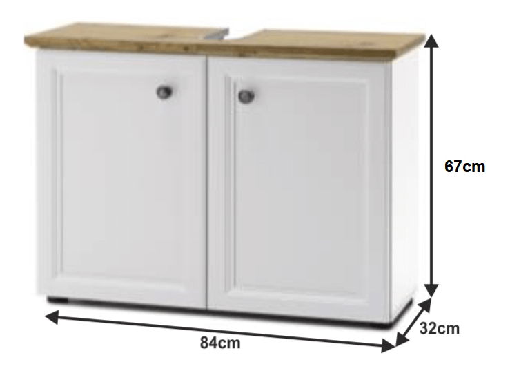 Mosdó alatti szekrény Taryne (fehér)