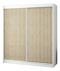 Šatníková skriňa 200 cm Ladonna 1 (biela matná)