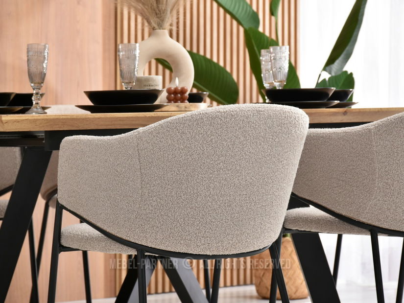 Stolica Chad (bež + crna)