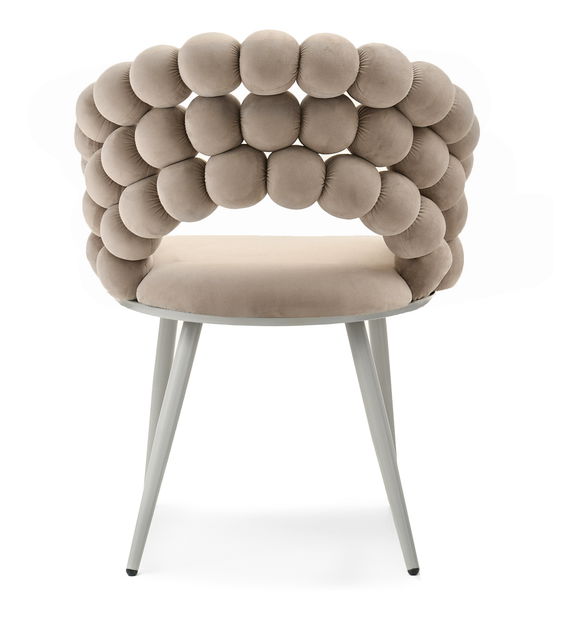 Jedálenská stolička Logico (béžová + sivá)