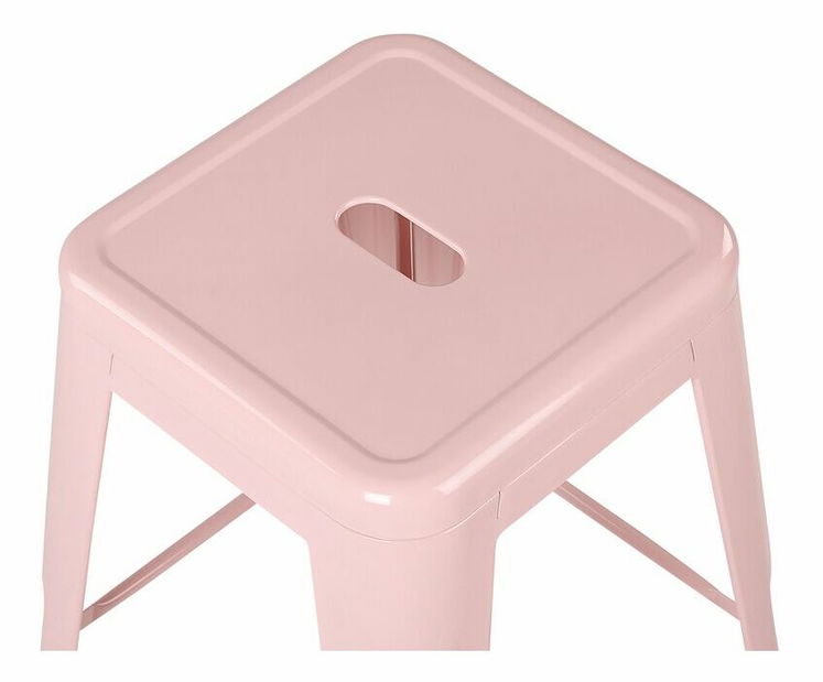 Set 2 ks barových stoličiek 76 cm Chloe (ružová)