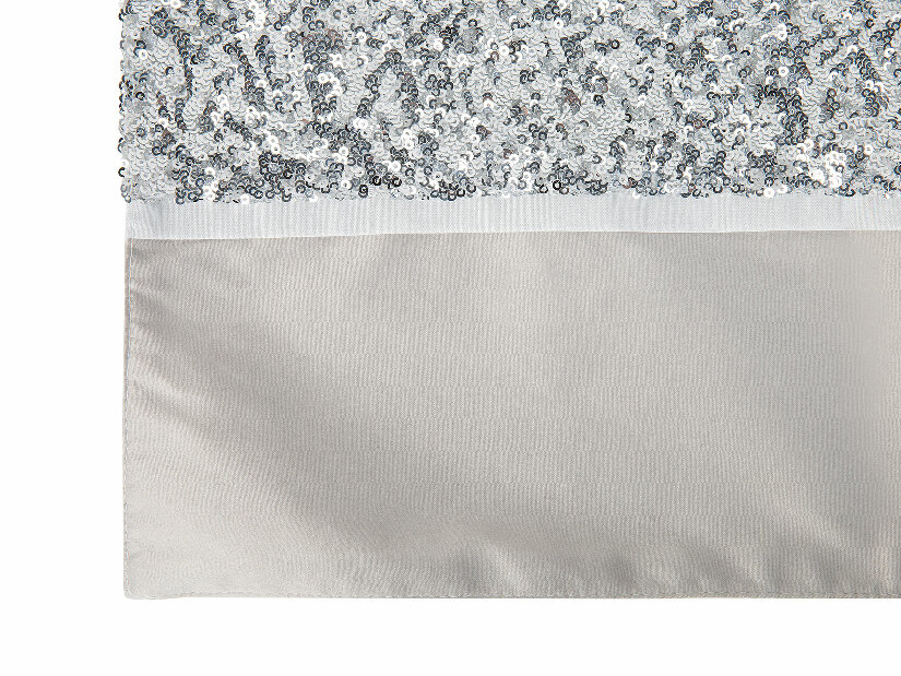 Obrus 180x35 cm HICKORY (polyester) (strieborná)