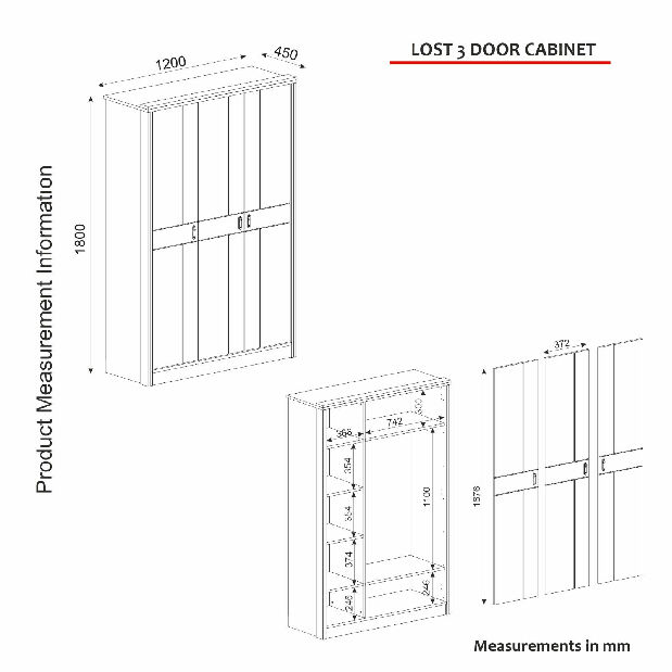 Ormar za garderobu Lofty (orah)