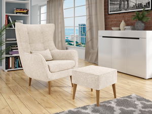 Kreslo Fendora (s taburetkou) (alfa 01)