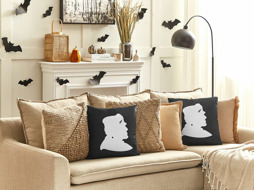 Dekoratív párna 45 x 45 cm Frankie (fekete)