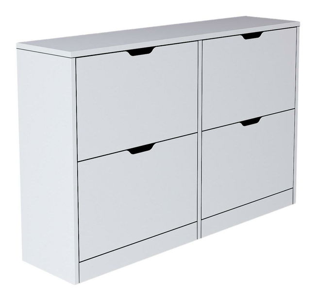 Botník (skrinka na topánky) Durun (biela matná)