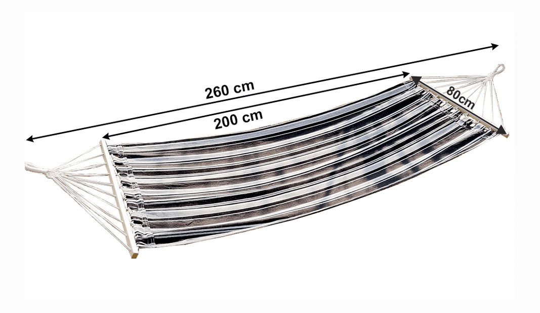 Plasă balansoar Elena (gri + alb)