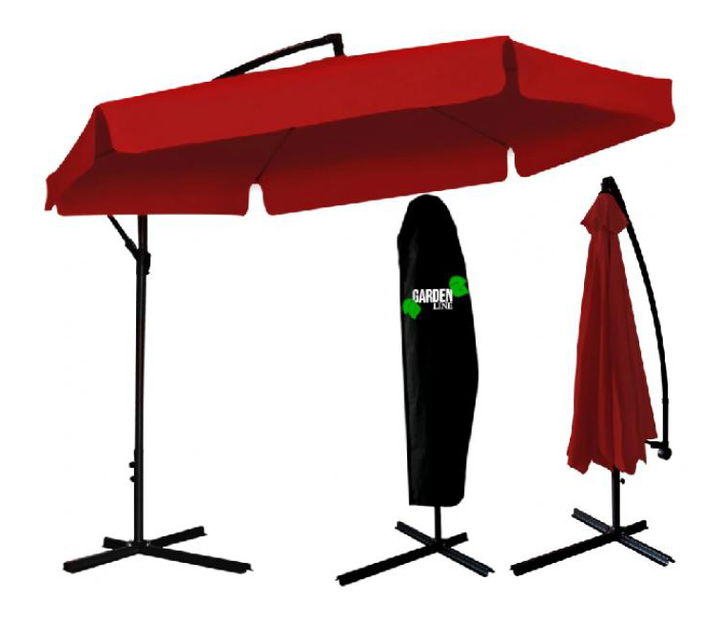 Záhradný slnečník Rona 2 (červená)