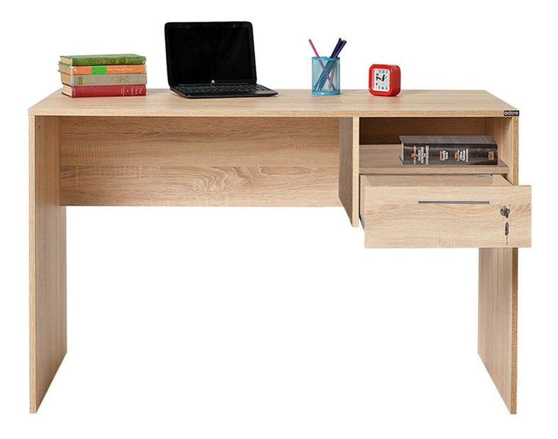 PC asztal Dolodu 5 (szonoma tölgy + fehér) 