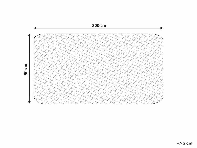 Husă saltea 200 x 90 cm Manza (alb)