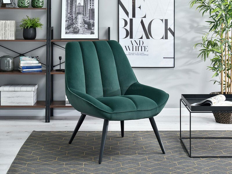 Fotoliu Zolta (verde + negru)