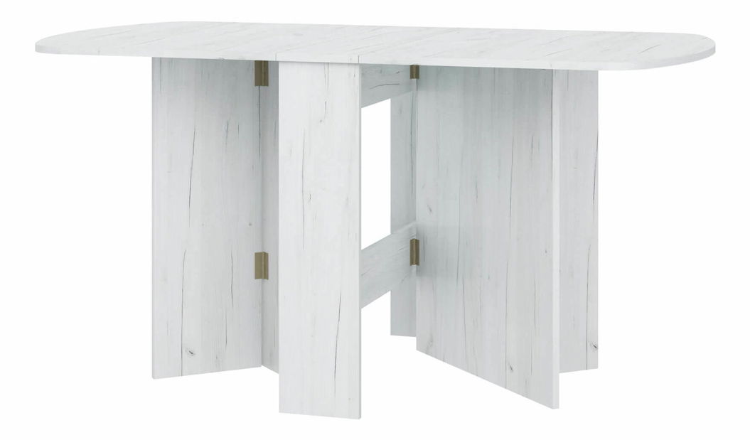 Masă de sufragerie extensibilă Elston 2 (craft alb) (pentru 4 până la 6 persoane)