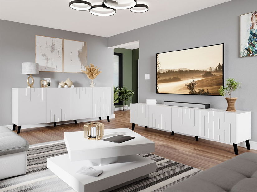 Mobilier living Cezar (alb)