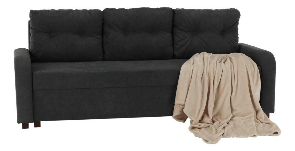 Canapea extensibilă Porta (gri închis) 