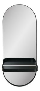 Nástenné zrkadlo Osteria (čierna)