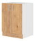 Alsó konyhaszekrény Sylrona 60 D 2F BB (lefkas tölgy + fehér)